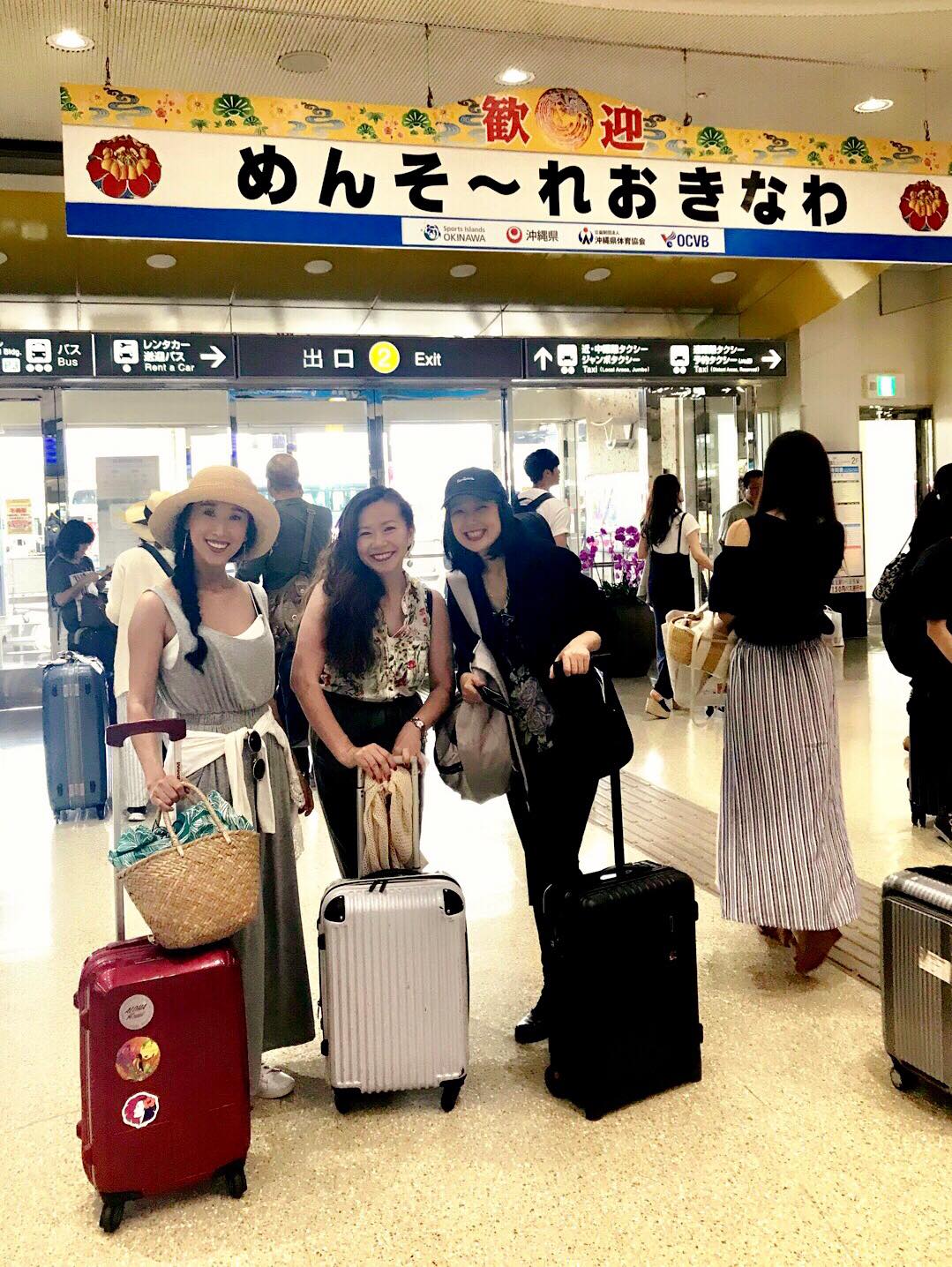 女3人旅、沖縄到着！